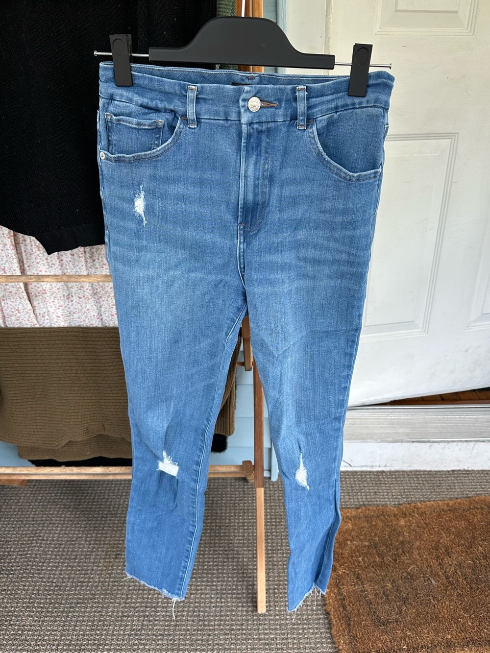 Express High-Rise stretch skinnies